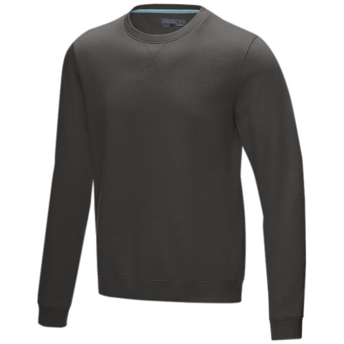 Sweat homme promotionnel recyclé GOTS 280g - Jasper Gris storm